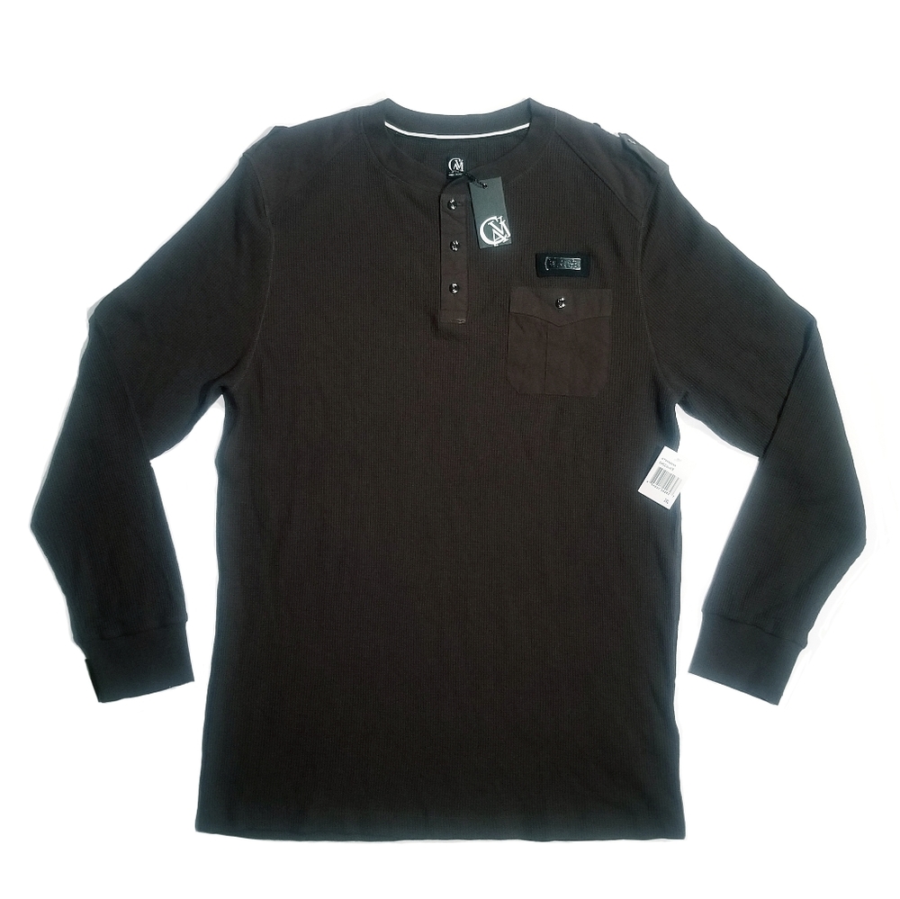 Cavi Men's Military Henley Thermal Top 2XL